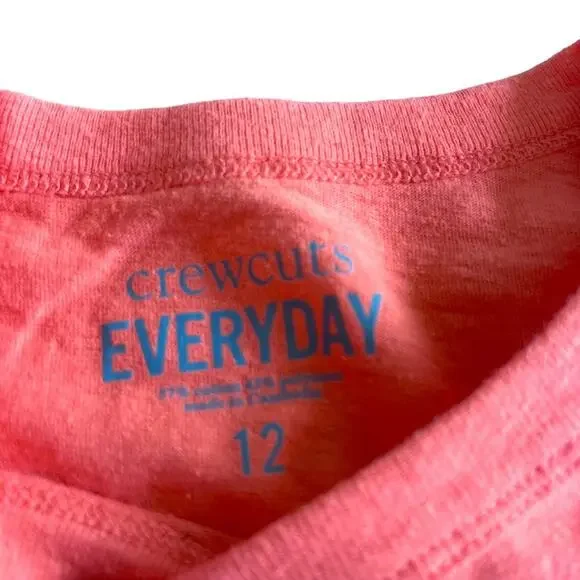 Crewcuts boys orange graphic long sleeve t-shirt size 12 - Picture 2 of 6